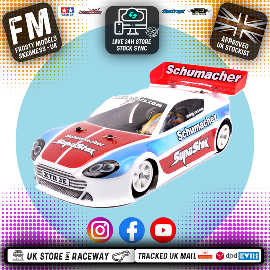 SUPASTOX GT12 TYPE AM 1/12 SCALE (FITS ATOM) (CLEAR LEXAN) Aston Body Shell - G898 (200mm wheelbase / 164mm wide)