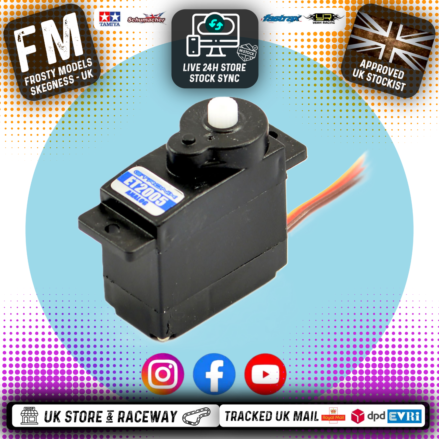 ETRONIX - 9G 1.9KG/0.07S MICRO SERVO - For 1/24 Rock Crawlers - ET2005