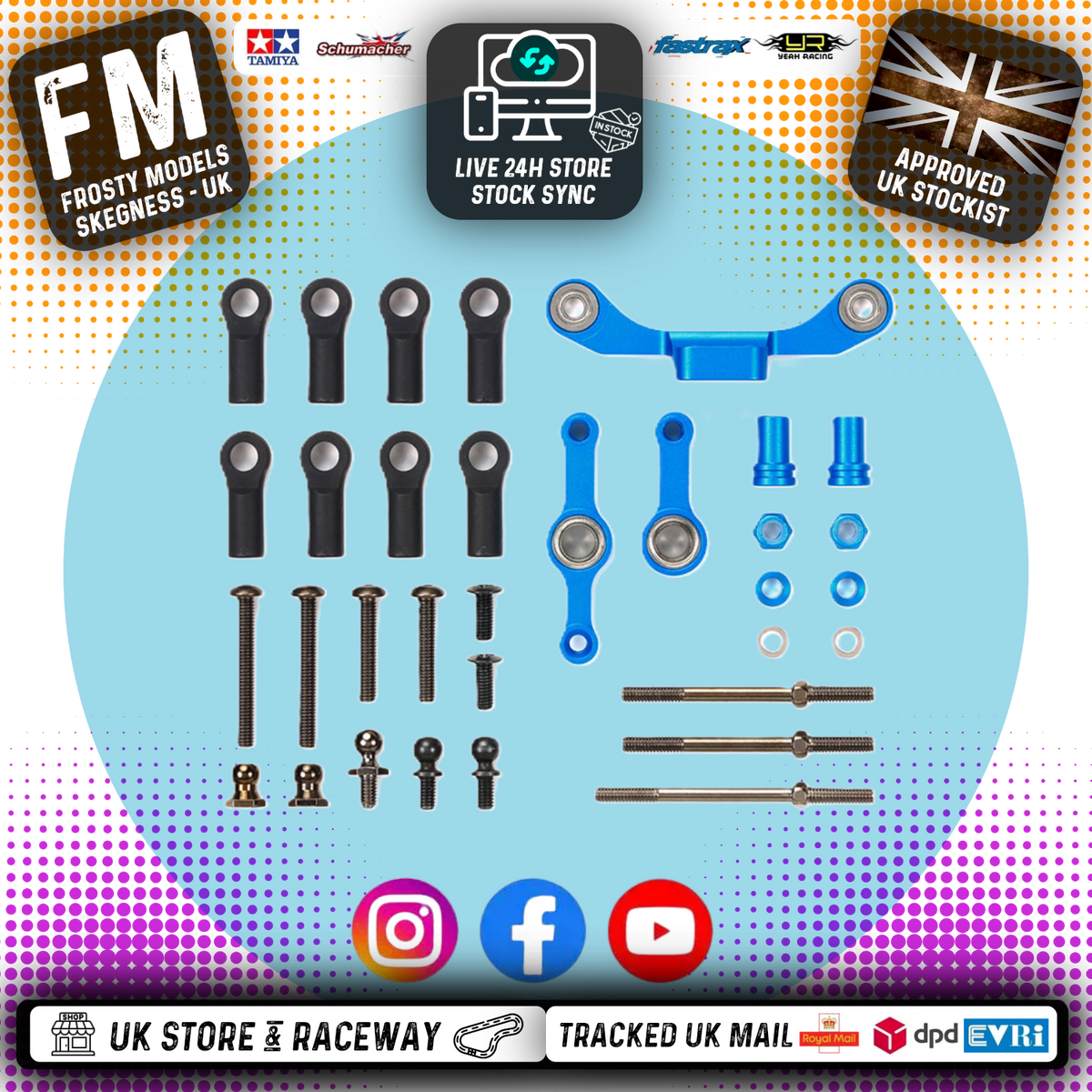 Tamiya - 54965 RC TYPE-S ALUM STEERING SET TT02S
