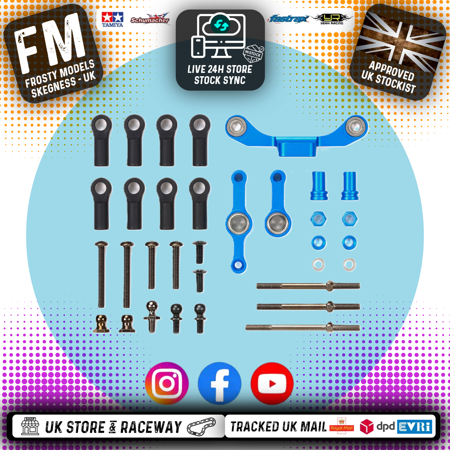 Tamiya - 54965 RC TYPE-S ALUM STEERING SET TT02S