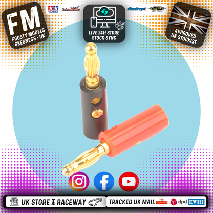 MK - Battery / Charger Banana Bullet Plugs 4mm - 2pcs - MK4053