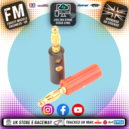 MK - Battery / Charger Banana Bullet Plugs 4mm - 2pcs - MK4053