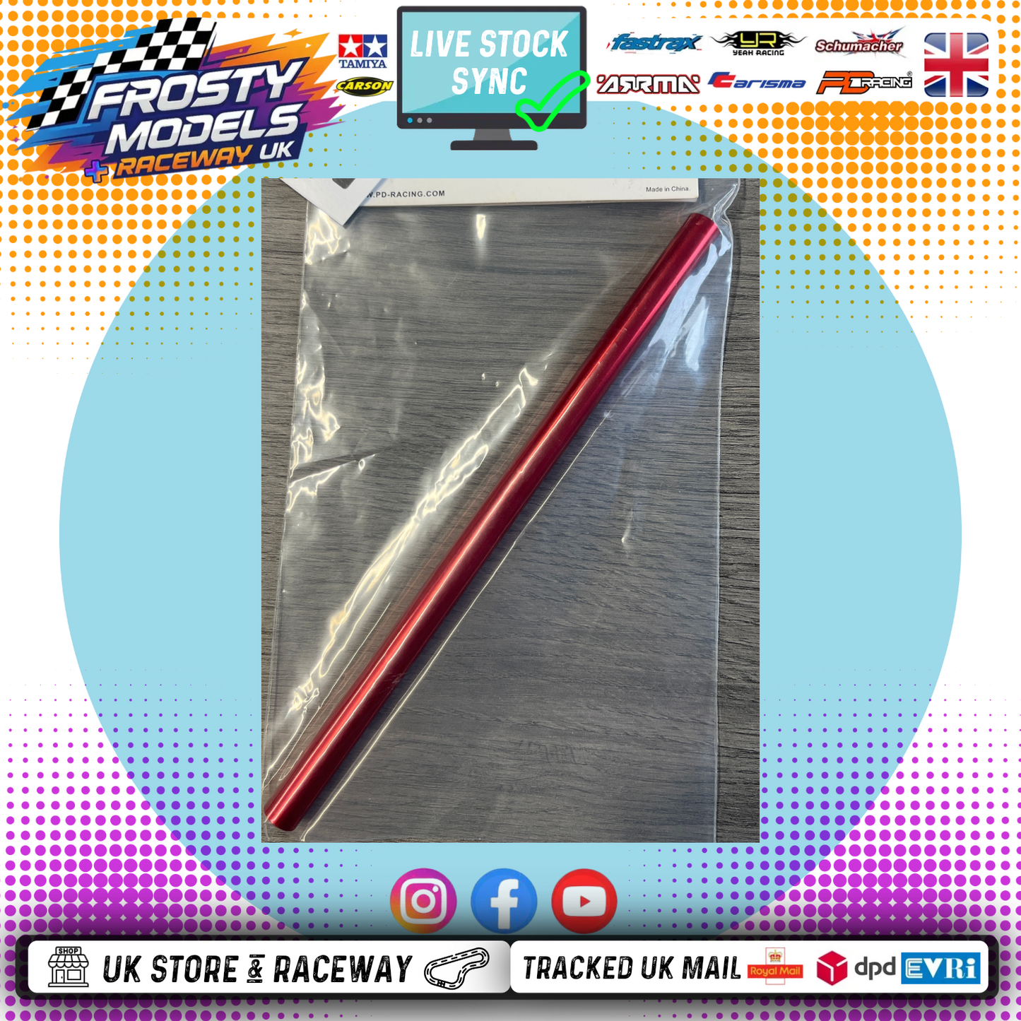 PD RACING SPARES - 1/10TH TK10 & TR10 - Drive shaft 8*160mm 1pcs - PD861-101