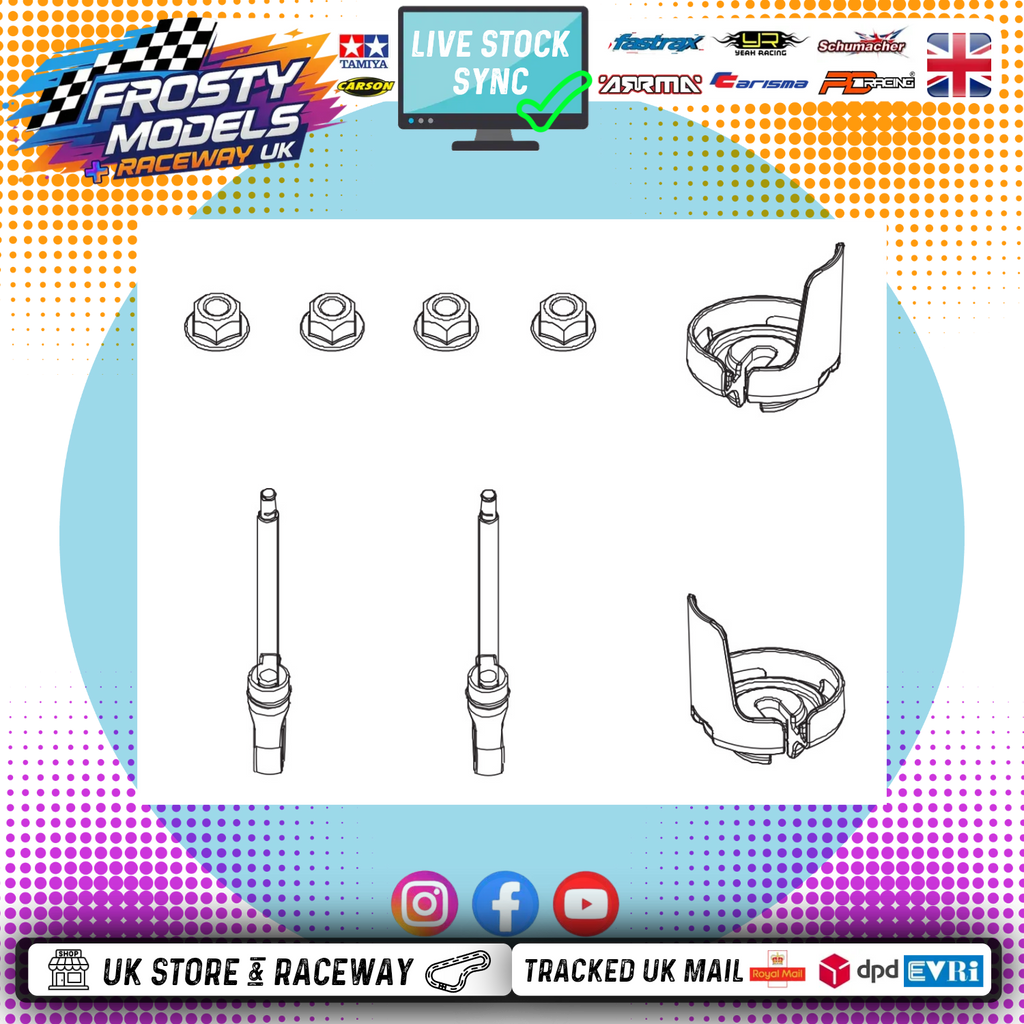 PD RACING SPARES - 1/10TH TK10 & TR10 - Shock Lower Spring Perch - PD861-063