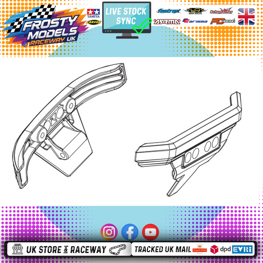PD RACING SPARES - 1/10TH TK10 & TR10 - Front & Rear Bumper 1PCS - PD861-025