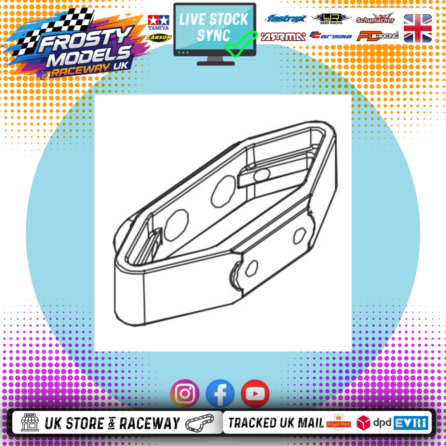 PD RACING SPARES - 1/10TH TK10 & TR10 - Bumper Spring 1PCS - PD861-024