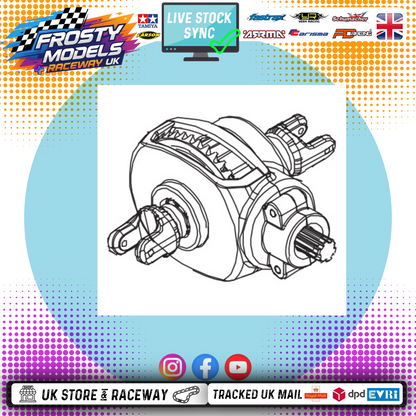 PD RACING - TK10 & TR10 - Standard Brushed Version TK10 & TR10 Differential Gear Box Assembly 1PCS - PD860T-001