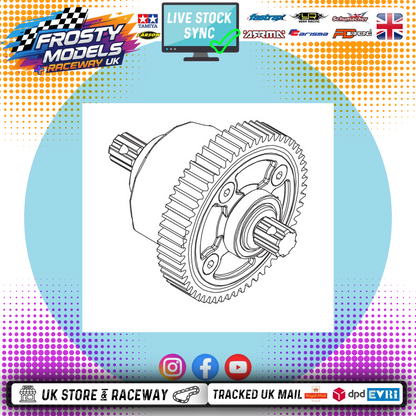 PD RACING SPARES - 1/10TH TK10 & TR10 - 4S Center Diff Box 1PCS - PD860-013