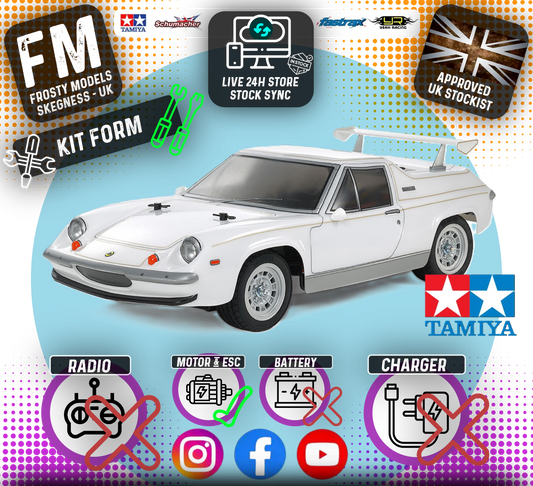 TAMIYA 58698 - RC 1/10 Lotus Europa Special (M06) RWD M-CHASSIS CAR (ESC & MOTOR INCLUDED - Requires, Radio/Servo Set, Battery & Charger)