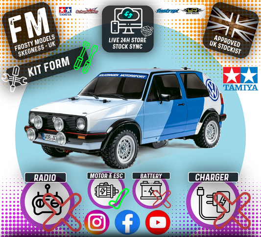 TAMIYA 58714 - Golf MK2 GTI 16 Rally (MF01X) - 4WD M-CHASSIS CAR - (ESC & MOTOR INCLUDED ONLY)
