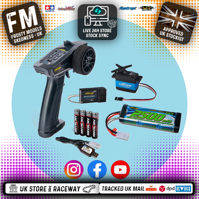 Carson - RC Starter Set Combo - Reflex Radio, Servo, Batteries & Charger - C500099