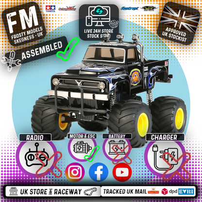 TAMIYA 46705 - Xpert Built MIDNIGHT PUMPKIN - 1/12 2WD TRUCK (Black Edition CW01) INC's ESC & MOTOR (No Radio, Battery or Charger)