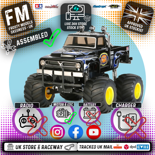TAMIYA 46705 - Xpert Built MIDNIGHT PUMPKIN - 1/12 2WD TRUCK (Black Edition CW01) INC's ESC & MOTOR (No Radio, Battery or Charger)