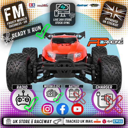 PD RACING - 1/10 (OUT OF STOCK AT SUPPLIER) 4wd Radio Controlled RC BASHER Truck TR10 4S Brushless Truggy (55MPH) - PD861R (No battery (IC5 plug fitted) or charger included)