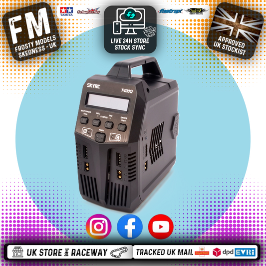 SKY RC - T400Q 4X 100W PER PORT AC/DC LIPO/LIFE/NIMH/LIHV QUAD Charger - SK-100189