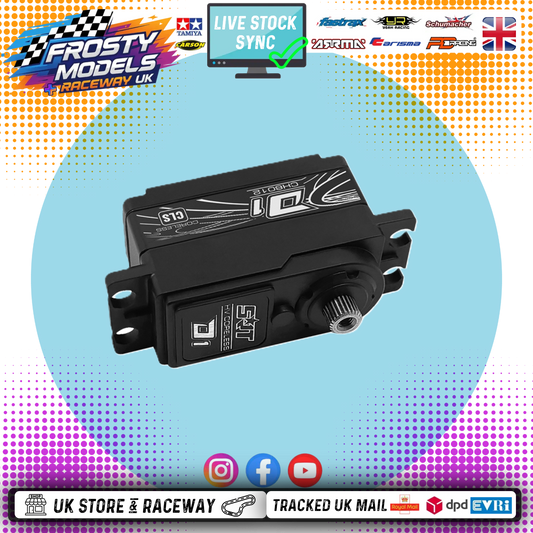SRT - Metal Geared, Fast, Coreless & Low Profile - HV 6.0V ~ 7.4v STD Digital Servo - SRTCH6012 (6.0v): 0.07 sec - (Ideal for 1/10 On-road Cars / Euro Trucks)