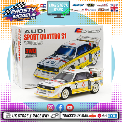 CARISMA GT24 - AUDI SPORT QUATTRO S1 1985 1/24 MICRO RTR (MICRO SCALE BRUSHLESS MOTOR) Ready To Race - CA88468