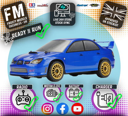 CARISMA - GT24 4WD SUBARU STI 2006 - 1/24 (MICRO SCALE BRUSHLESS MOTOR) Ready To Race - CA83268