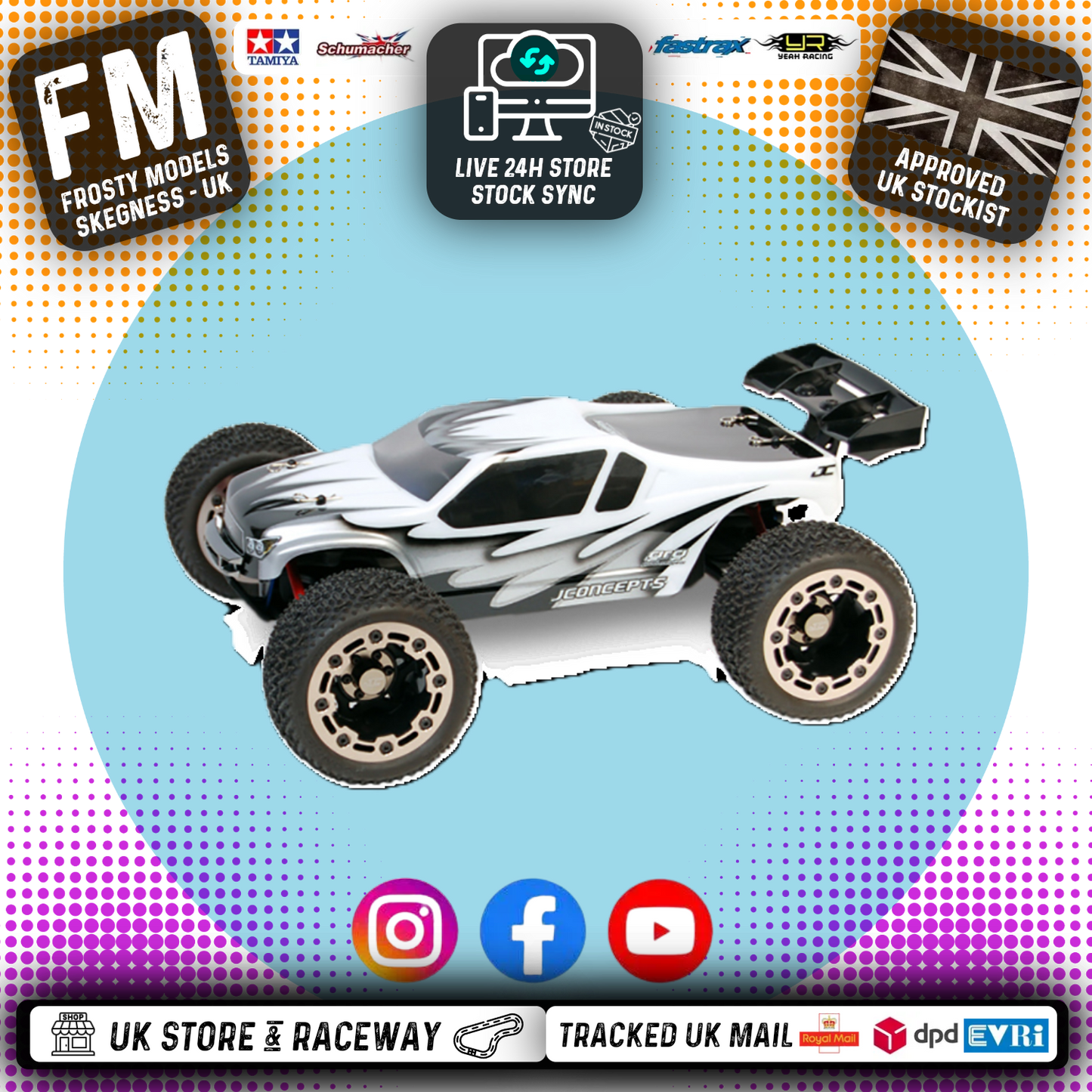 J-Concepts - Illuzion Traxxas 1/16th / PD TK16 & TR16 Hi-Flow Body Shell -  JC0089