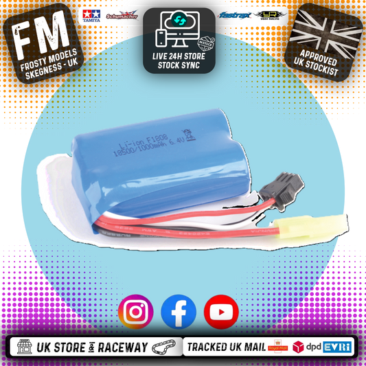 CORE RC - LiFe Battery 6.4V - 1000mAh - CRA188 (Mini Tamiya Plug)