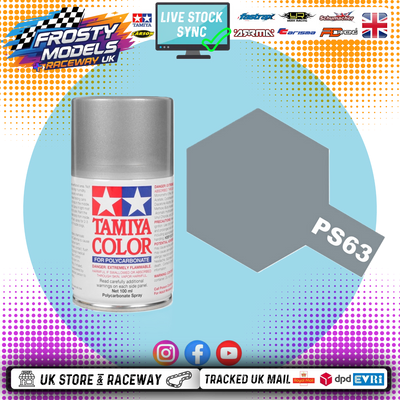 Tamiya - PS63 BRIGHT GUN METAL LEXAN SPRAY PAINT FOR RC CAR BODIES