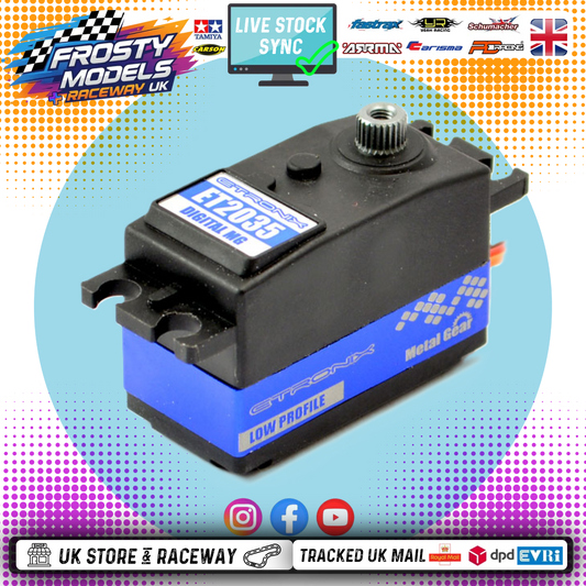 ETRONIX - 8.2KG/0.11S LOW PROFILE STANDARD DIGITAL SERVO METAL GEARED - ET2035 (FAST/LIGHT/STRONG) (Frosty Recommended 1/10 Car Racer Servo)