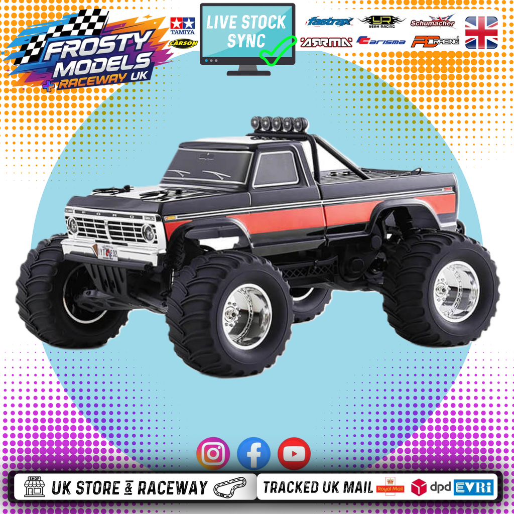 FMS - 1:10 FORD F100 RS 2WD TRUCK - BLACK (With battery & Charger)