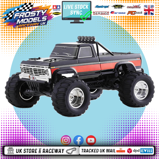FMS - 1:10 FORD F100 RS 2WD TRUCK - BLACK (With battery & Charger)