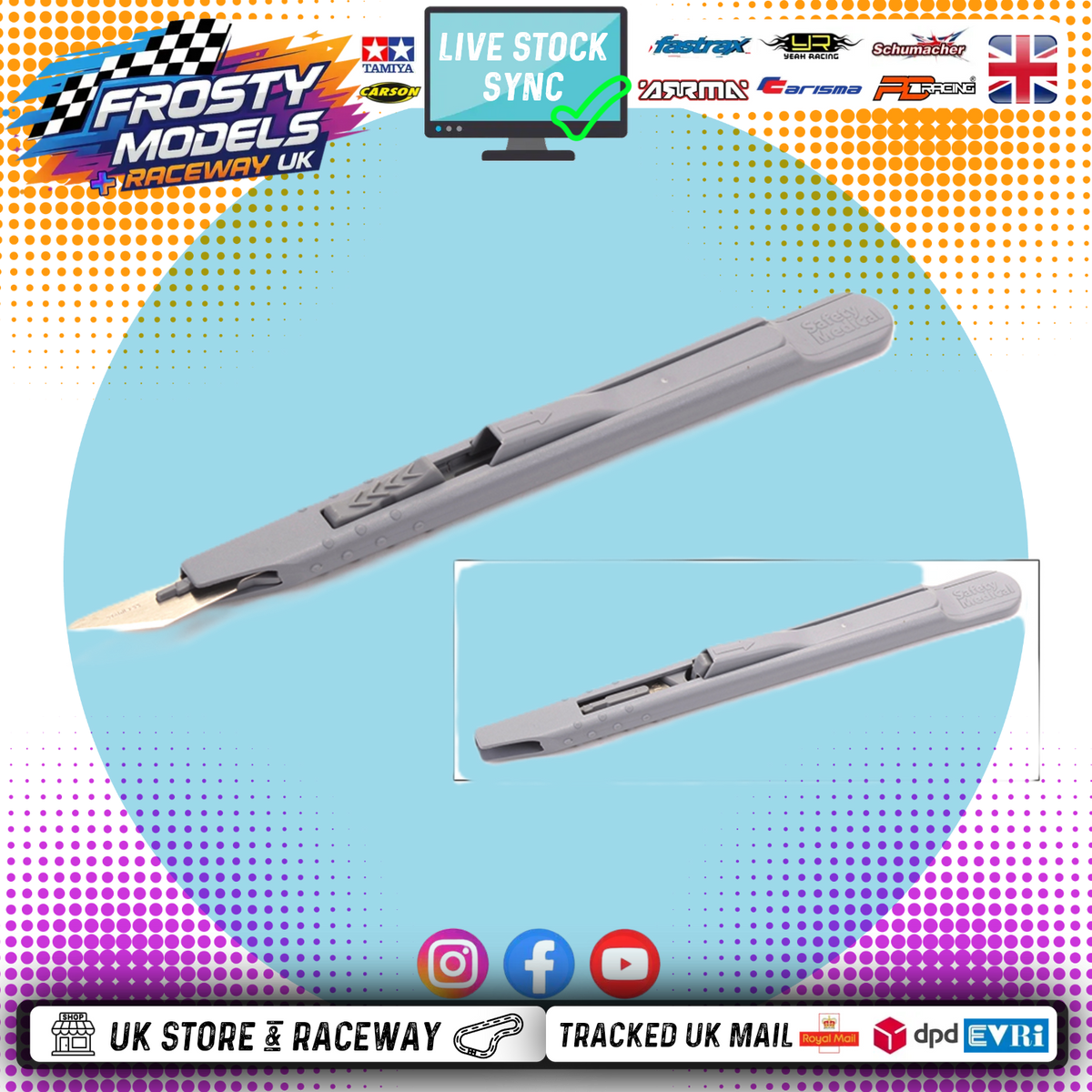 CORE RC - Retractable safety Knife (Hobby Blade) - Size 10A - CR523