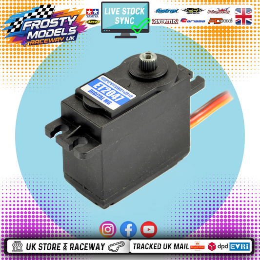 ETRONIX - 9.3KG/0.13S STANDARD DIGITAL METAL GEARED SERVO - ET2047 (10 out of 10! Frosty Recommended Euro Truck/Car Racer Servo)