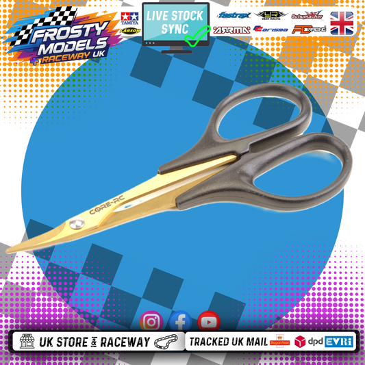 Core RC - Titanium Nitride Coated Curved Lexan RC Body Scissors - CR860