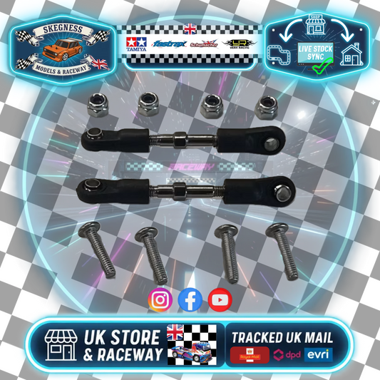 Kamtec - Bolt On Turnbuckles / Track Rods Set Mini Racer / Supastox