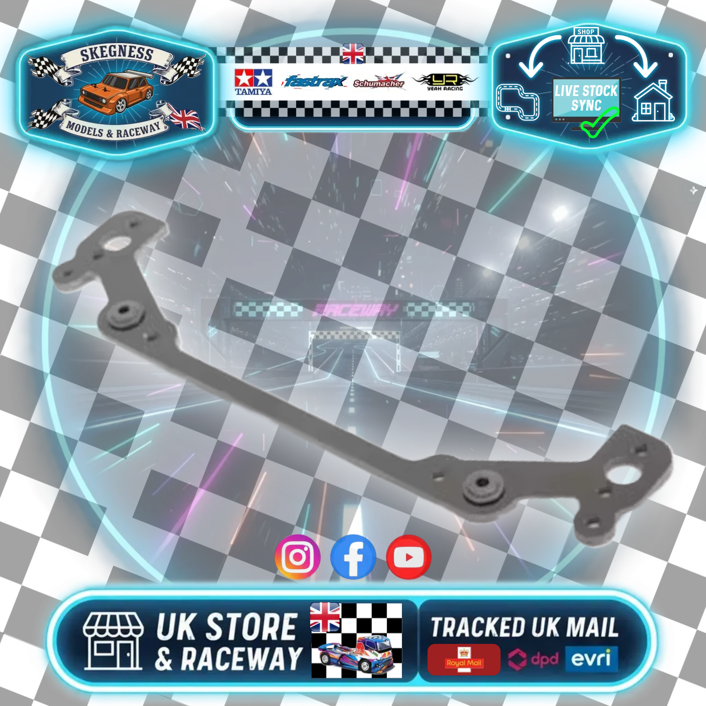 Schumacher - Rear Body Mount - S1 - Atom - U4822