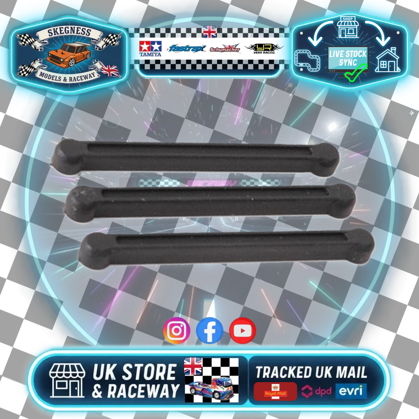 Schumacher - Moulded Links 57.2mm pk3 - SS/GT,A1,E1,E2 - U3977