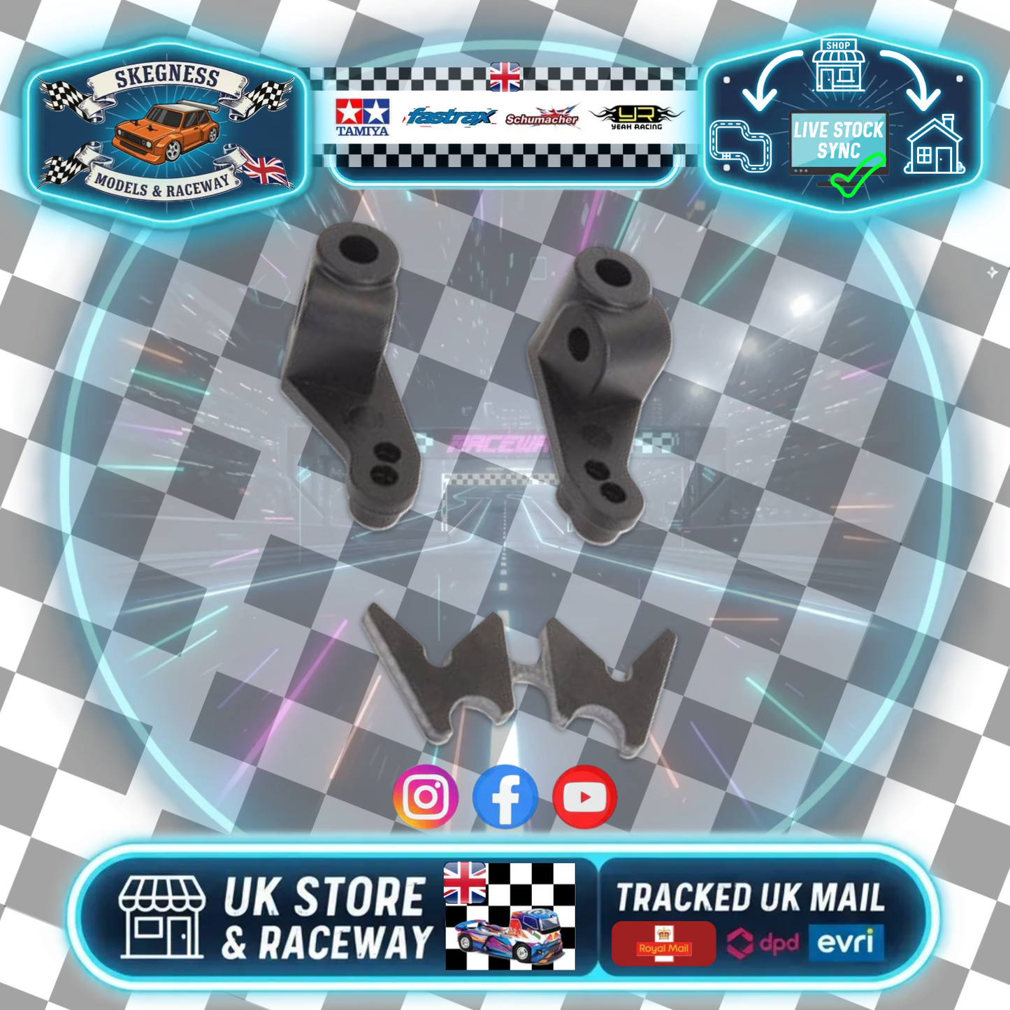 Schumacher - Front Hub Carriers pr - SS/GT,A1 - Item No. U3944