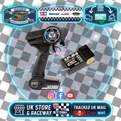 TEAM ASSOCIATED - XP120 2.4GHZ 2CH RADIO SYSTEM (WHEEL) & Rx (New - Not in Box)