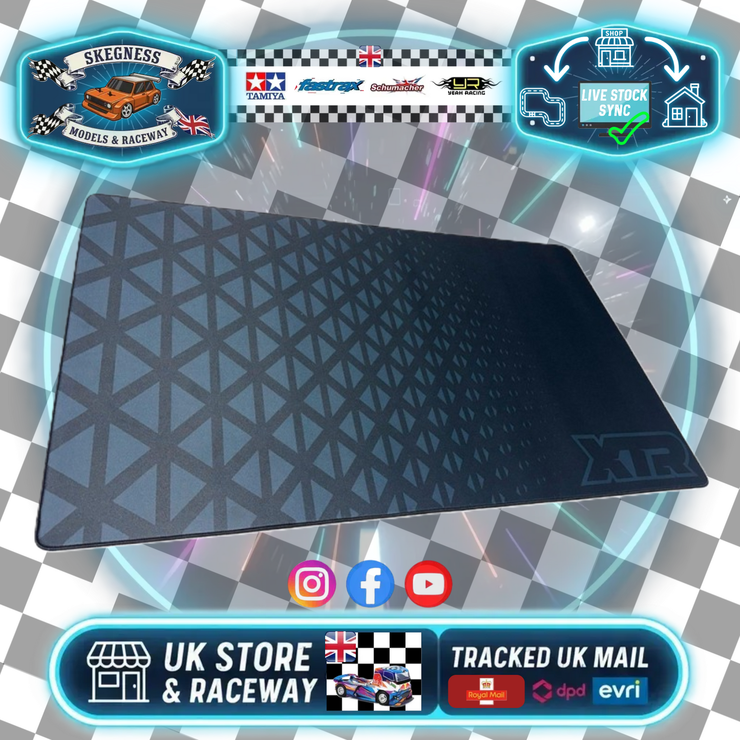 XTR Racing - LARGE Fabric Pit Mat (1000MMx600MM) - XTR-0318