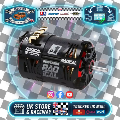 Performa P1 - Radical 540 Size Sensored Brushless Stock Spec V2 Motor - 21.5T - Qualified BRCA - PA9414