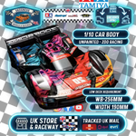 ZooRacing - Hyrax (Hyper Car) - 1/10 RC Touring Car Body - 0.7mm Thickness - ZR-0020-07 (Fits only low shock mounted 1/10 Cars such as a Schumacher Mi9)