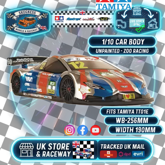 ZooRacing - Wolverine Max - 1/10 RC Touring Car Body - 0.7mm STD - ZR-0015-07 (Fits most 1/10 Cars such as a Tamiya TT01E)