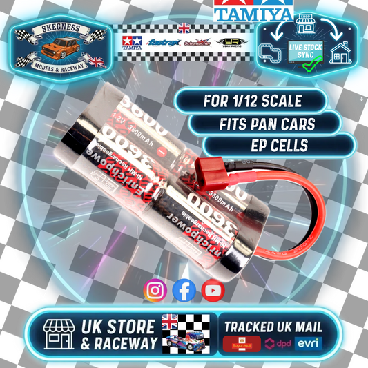 EP - 4 Cell Stick Pack DEANS - SC 3600mAh - 4.8V NiMh (6V Charged) (Fits Kamtec Bangers & Mini Racer) EP3600B