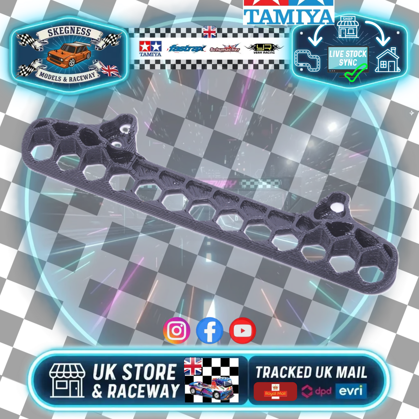 Schumacher - Low Option Hexagon 3D Bumper - Eclipse 5 - U8516