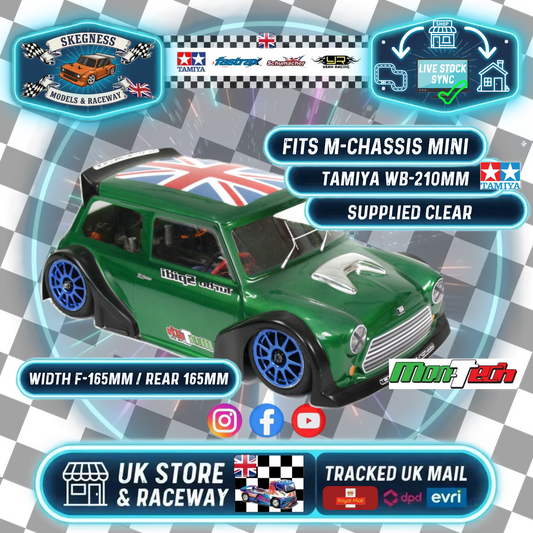 Montech - MTC Mini Lexan Body 1/10 (Rover Mini Cooper) (210mm Wheelbase) MT009004 - Clear with Masking