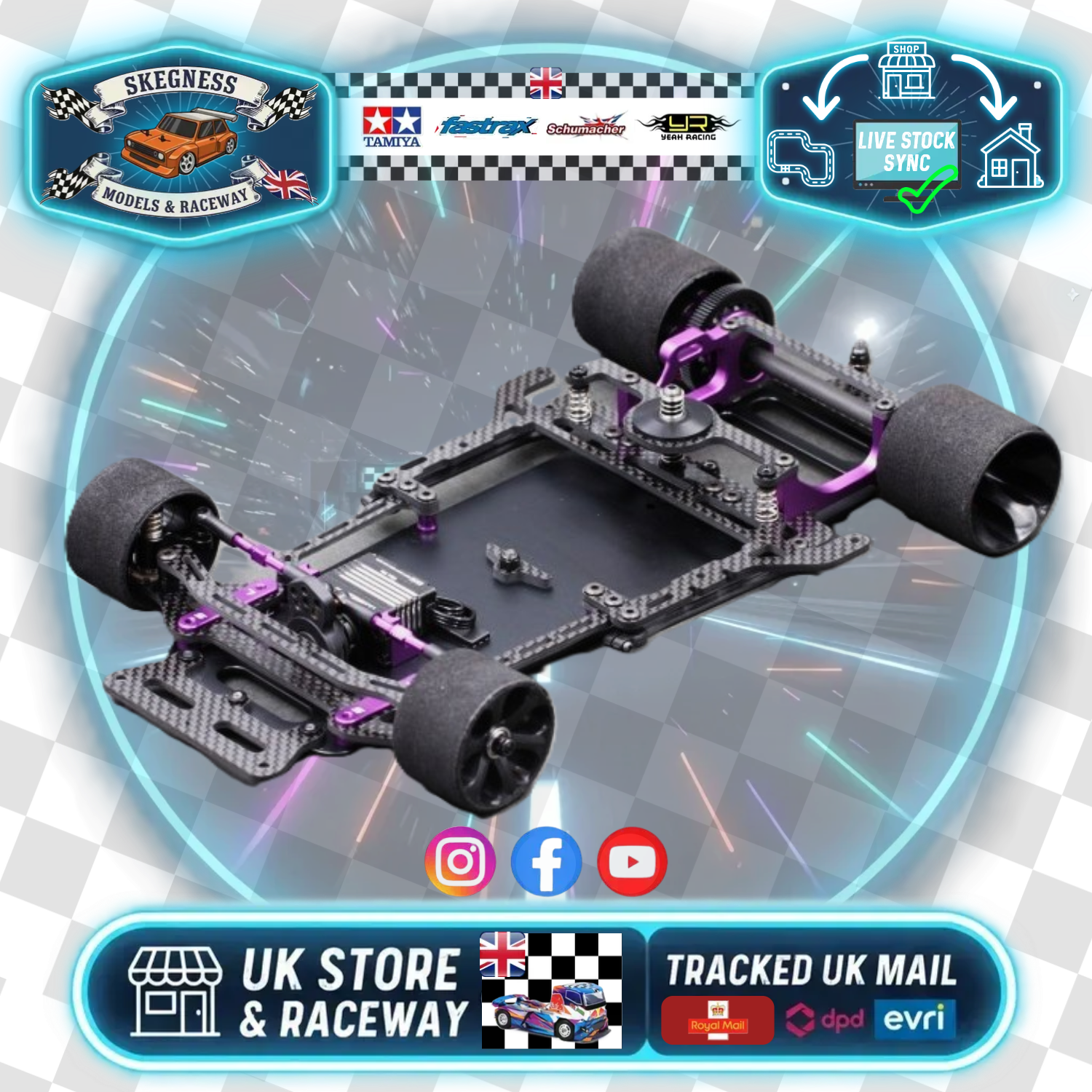 Destiny - DTY-12s 1/12 Race Kit LMP / LMGT3 Kit - Pro Rolling Chassis Kit (Recommended for Holbeach RC Club)