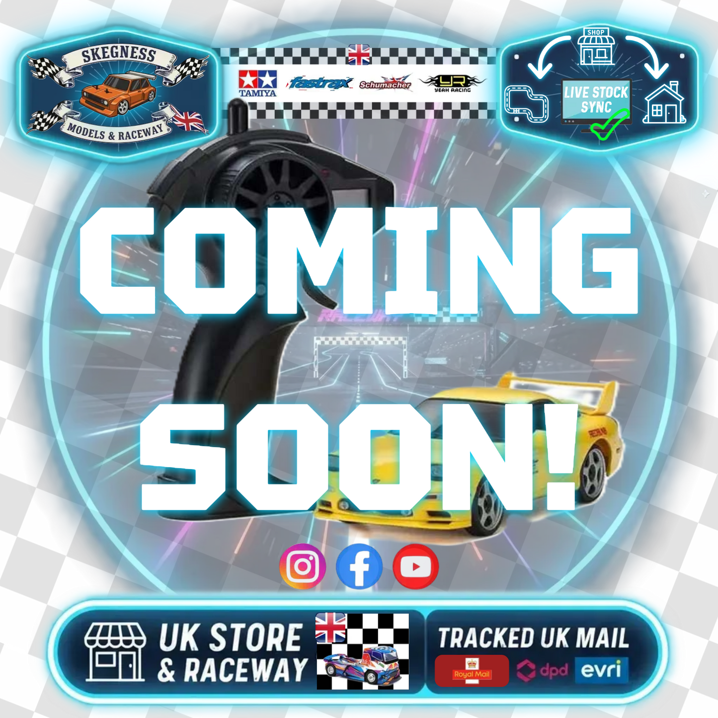 Kyosho - My First Mini-Z 1:28 Initial-D Mazda RX-7 FD3S YE (1:24th Class) - K.66607A