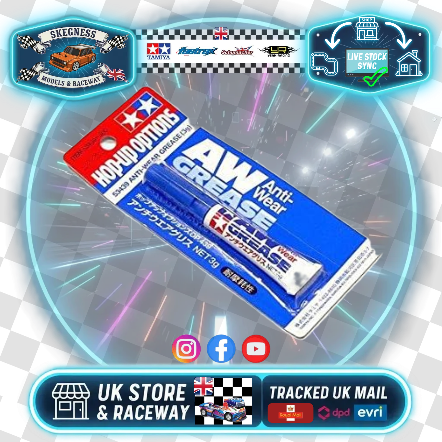 TAMIYA - 53439 ANTI-WEAR GREASE (3g) HOP-UP OPTIONS - (FOR TT01E EURO TRUCK FRONT DIFF)