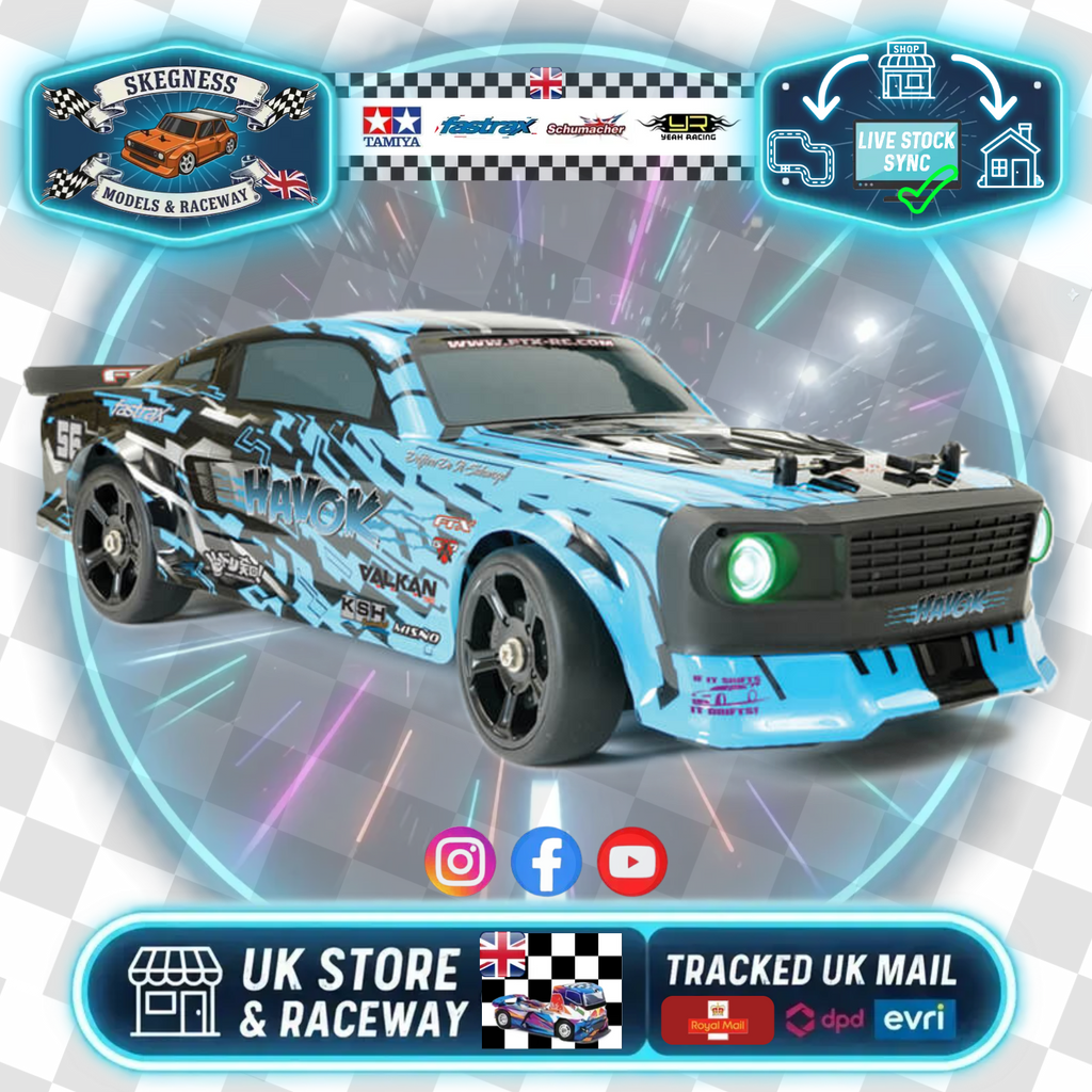 FTX - HAVOK 1/14RC 4WD DRIFT ROADSTER CAR - Ready To Run (BLUE) - FTX5598BL