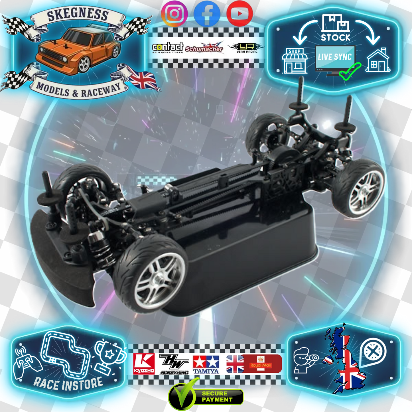 CARISMA - MINI CAR STAND Carisma - CA14791 (Suitable for 1/14 &amp; 1/16 scale cars)