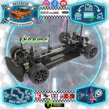 LOUISE - RC 1/10 LMX Carbon Fibre M-CHASSIS (210mm Mini wheelbase) KIT Form - LNBA101