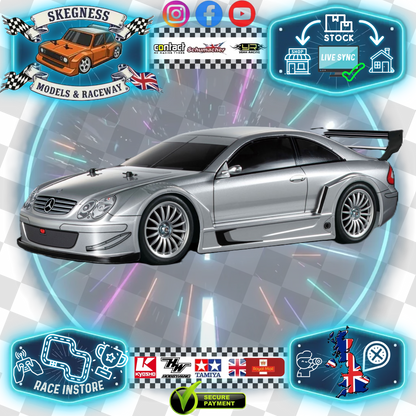 Tamiya - Mercedes CLK AMG '02 TT02 Chassis Kit 1/10 4WD - 58722 - With ESC & Motor (Requires Battery, Charger, Servo & Radio Set)